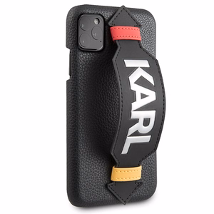 Karl Lagerfeld Strap Ümbris jaoks iPhone 11 Pro 5.8" - must