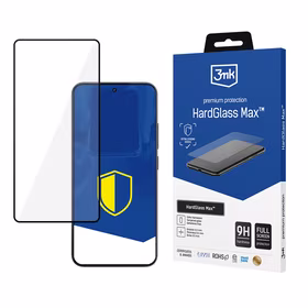 Tugevdatud täisekraani karastatud klaas 3mk HardGlass Max Black Xiaomi 15 jaoks