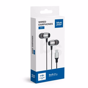 Wire earbuds USB C (DAC) sinine Star M09C 1,2 m must