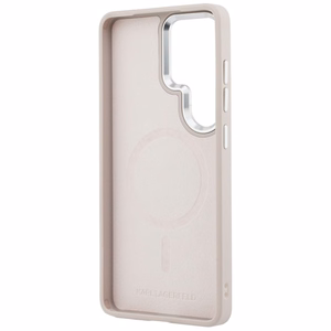Karl Lagerfeld ümbris Embossed Ring RSG Logo MagSafe Samsung Galaxy S26 Ultra roosa