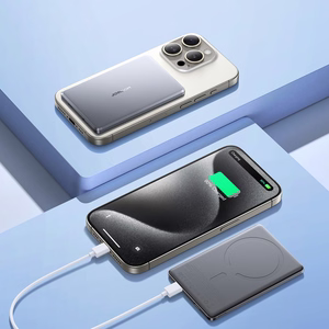 Powerbank Joyroom JR-PBM08 5000mAh 20W ultra-õhuke induktiivse laadimisega - hall