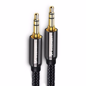 Wozinsky universal mini jack kaabel 2x AUX kaabel 2 m must