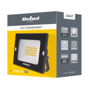 Rebel LED-prožektor 20 W, 6500 K, 230 V