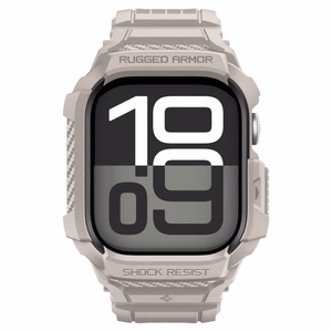 SPIGEN RUGGED ARMOR ümbris ”PRO” V2 APPLE WATCH 10 / 11 (46 MM) DUNE BEIGE