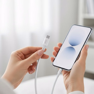 Kaabel USB A to Lightning Forcell F-Energy 2,4A 12W Silikoon 1 m C343 valge