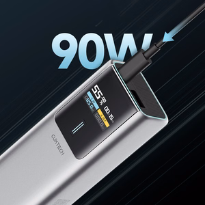 CUKTECH CKPB100PGLBL akupank, 10000 mAh, 150 W, USB-C / USB-A, hall
