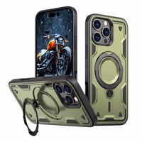 Hybrid Armor Trendy Ümbris with MagSafe jaoks iPhone 16 Pro Max - Roheline