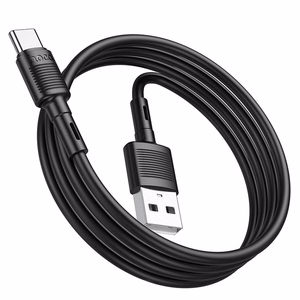 Hoco X83 USB-A – USB-C kaabel Cable USB A to USB C Hoco 3A 1 m X83, must, 1 m, 3A