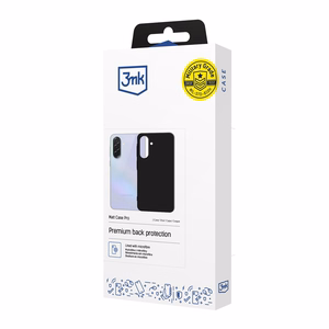 3mk Matt Case Pro ümbris Samsung Galaxy A37 jaoks, matt must