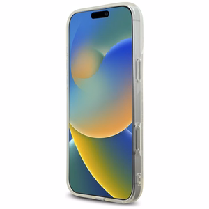 Karl Lagerfeld IML Rhinestones Logo iPhone 16 Pro Ümbris - Clear