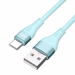 BWOO X280C Minimalist Silicone USB - USB-C kaabel 1m 3A, roheline