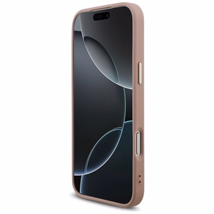 Guess Fixed Glitter Big 4G Metal Raamiga Ümbris jaoks iPhone 17 Pro Max - Roosa