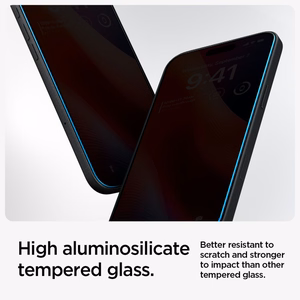 Spigen Glas.tR EzFit Privacy закалённое стекло для iPhone 15/16 с адаптером (2 шт.)