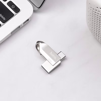 Pendrive 32GB USB 3.0 (USB A + USB C) Hoco UD8 nickel