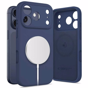 Tech-Protect Silicone MagSafe Ümbris jaoks iPhone 17 Pro Max - Navy sinine