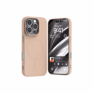 Mercury Semi-Silicone MagSafe Чехол для iPhone 16 Pro (6.3") песочно-розовый