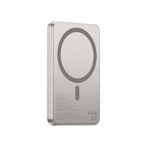 Forcell F-Energy Slim F5K9 akupank, MagSafe'iga ühilduv, 5000 mAh, 15 W, QC 4.0, PD 3.0, Cloud Dancer