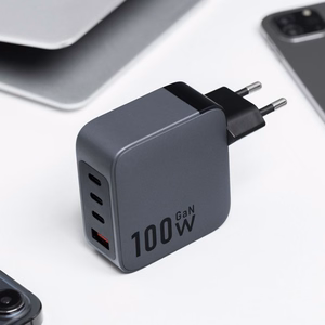 Phone laadija Forcell F-Energy GaN 3 x USB C + USB A QC4.0 PD 5A 100W VT-46 hall
