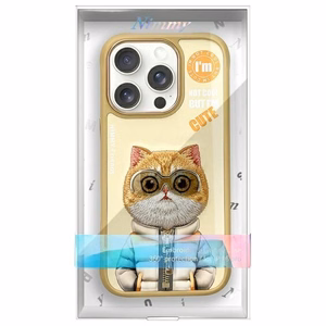 NIMMY чехол COOL&CUTE 2.0 Cat для iPhone 16 Pro Max хаки