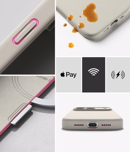 Ringke MagSafe silikoonist ümbris seadmele iPhone 18 Pro – beež