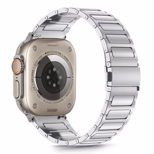 Rihm TECH-PROTECT STAINLESS CLASSIC APPLE WATCH 6 / 7 / 8 / 9 / 10 / SE / ULTRA 1 / 2 (44 / 45 / 46 / 49 MM) hõbedane