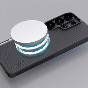 Nillkin Super Frosted Shield Pro Magnetic Ümbris ühilduv MagSafe for Samsung Galaxy S26 Ultra - must