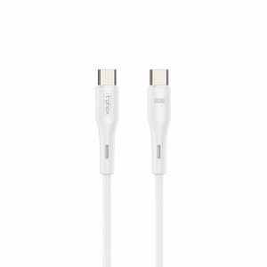T-PHOX CABLE GENTLE USB-C/USB-C 60W 1M WHITE