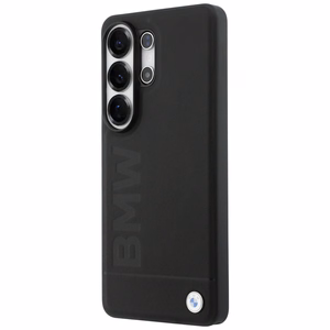 BMW Leather Hot Stamp MagSafe Ümbris for Samsung Galaxy S26 Ultra - must