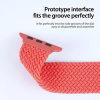 DUX DUCIS strap MIXTURE PRO stretchable braided jaoks Apple Watch 38 / 40 / 41 mm guava