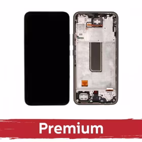 LCD ekraan ühilduv Samsung A346 A34 5G raamiga / Graphite / OEM