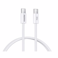 USB kaabel Remax RC-C010 USB-C to USB-C 30W 1.0m valge