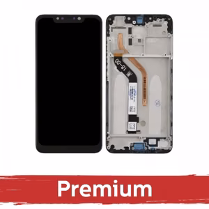 LCD Ekraan Ühildub Xiaomi Pocophone F1 Must koos Frame OEM