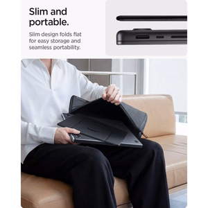Spigen SlimFold LD201-S8 sülearvutialus, hall