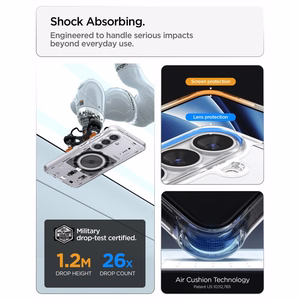 Spigen Ultra Hybrid Mag MagSafe ümbris Samsung Galaxy S26+ Neo One - läbipaistev