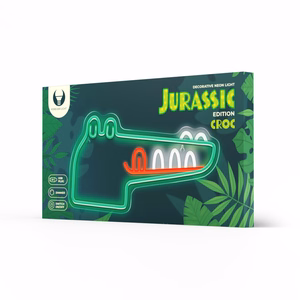Neon PLEXI LED JURASSIC CROC green FLNJ03 Forever Light