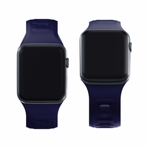 3mk silikoonrihm Apple Watchile, 42/44/45/46/49 mm, ookeanisinine, suur suurus