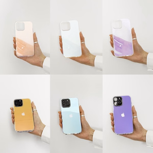 Aurora Case ümbris iPhone 13 geel neoonkate lilla