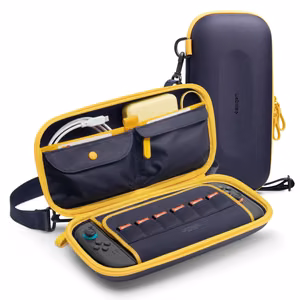 Spigen Nano Pop Pro Pouch jaoks Nintendo Switch 2 - Navy sinine and kollane