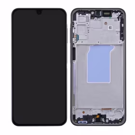 LCD ekraan ühilduv Samsung A266 A26 5G raamiga / must / HQ