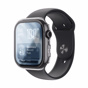 AmazingThing Radix Klaas Ekraanikaitse koos Ümbris jaoks Apple Kell Seeria 11 46mm - läbipaistev