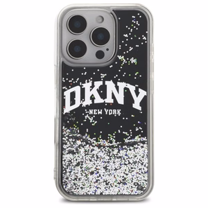 DKNY DKHCP16XLBNAEK iPhone 16 Pro Max 6.9" чёрный/чёрный жёсткий чехол Liquid Glitter Arch Logo