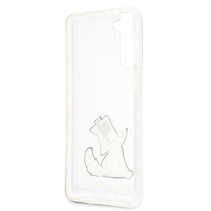 Karl Lagerfeld Choupette Fun ümbris Samsung Galaxy S21+ jaoks - Läbipaistev