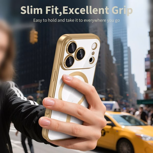 Tech-Protect MagFlex MagSafe Ümbris jaoks iPhone 17 Pro Max - Läbipaistev Kuldne