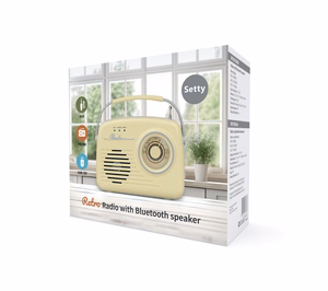 Setty Bluetooth-колонка с радио Retro P350 бежевый