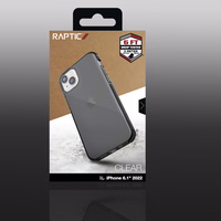 Raptic X-Doria Clear Case iPhone 14 soomustatud kate hall