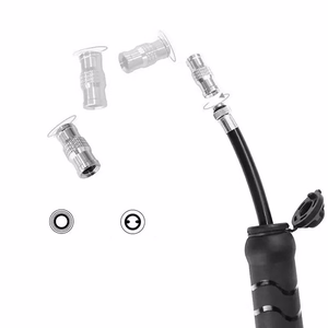 Rockbros 810PCS-HP mini käsipump jalgrattale Presta ja Schrader voolikuga, must