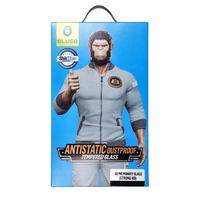 5D Mr. Monkey Glass - jaoks Samsung Galaxy S24 Plus must (Strong Lite)