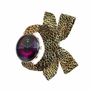 Forever Smartwatch Lucca SB-370 Rose Kuldne - Leopard Print