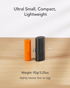 Powerbank Veger PlugOn (W0556/V0556) PD QC3.0 3A 20W 5000 mAh with a built-in connector Type C must