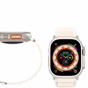 DUX DUCIS strap GS nylon jaoks Apple Watch 42 / 44 / 45 / 49 mm platinium